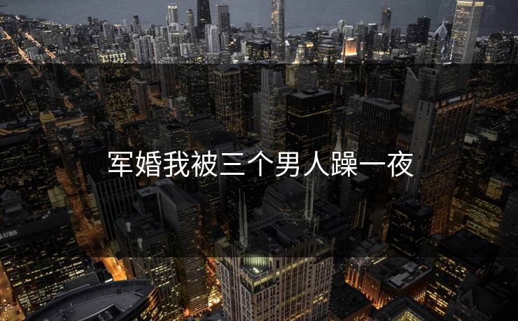 军婚我被三个男人躁一夜